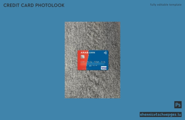 Algerische Arab Bank Algerien Visa-Karte Fotoansicht Beispielvorschau